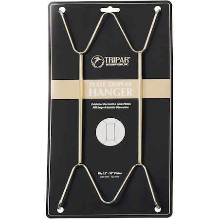 Tripar 15 In. to 30 In. Brass Wire Plate Hanger 23-1325